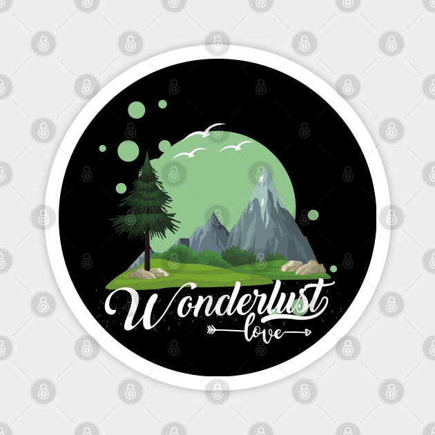 Wanderlust love Explore the world travel lover summer design holidays vacation Magnet by BoogieCreates